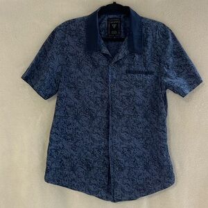 Guess Men’s Button-down shirt medium Blue slim fit